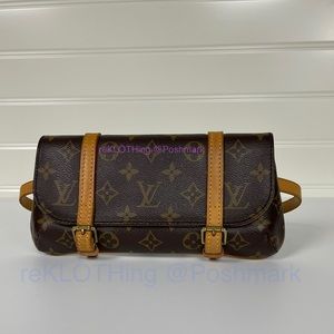 Louis Vuitton POCHETTE MARELLE Waist Bum Bag M10015 Monogram LV - EUC fanny